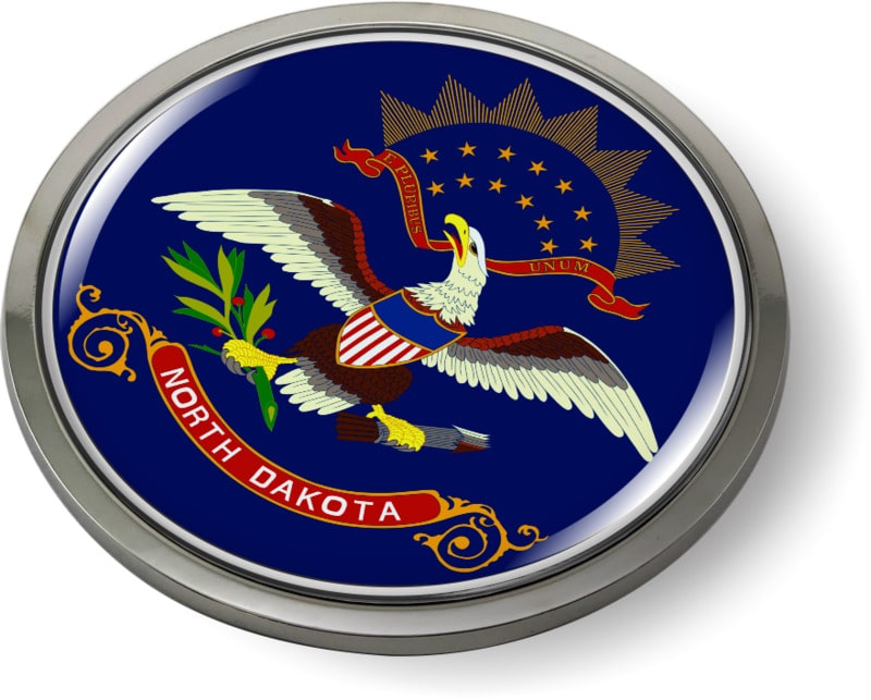 North Dakota - State Flag Emblem